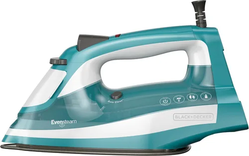 Vista 7 de BLACK+DECKER IR16X Plancha de vapor para prendas de un solo paso con suela antiadherente de acero inoxidable, tamaño único, turquesa