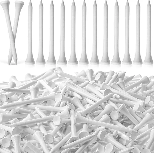 Vista 10 de Mudder Paquete de 600 camisetas de golf de madera a granel de madera multicolor para hombres, accesorios de pelotas