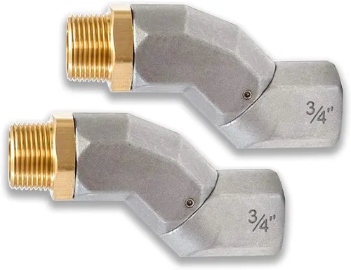 Vista 11 de (3/4 pulgadas NPT, 1 unidad) Manguera de combustible giratoria 360 Conector giratorio para bomba de transferencia de combustible, boquilla