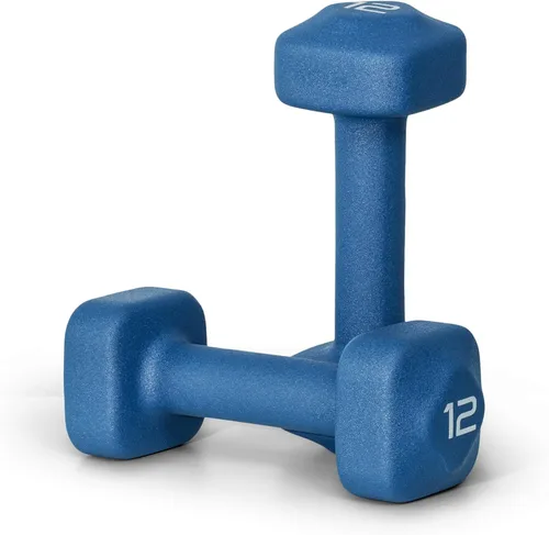 Vista 58 de Tone Fitness Pares de Mancuernas de Pesas de Neopreno con Cabeza Cuadrada Antirrodamiento Múltiples Opciones