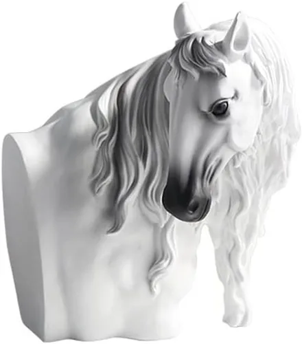 Escultura china de la estatua del feng shui del estilo chino moderno de la cabeza de caballo de la escultura ornamentos simples de escritorio de la