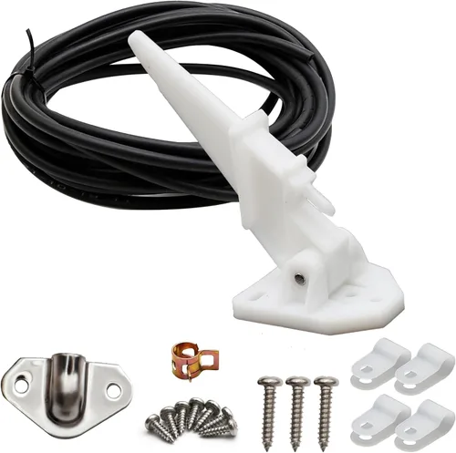 Vista 8 de UOIENRT Kit de velocímetro y Pitot para barco marino con tubo de PVC de 20 pies, montaje automático de tubo de elevación hasta 80 MPH