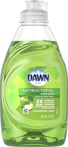 Vista 8 de Dawn Jabón para platos, jabón de manos antibacteriano, líquido para lavar platos, aroma a flor de manzana, 19.4 onzas, paquete de 4 + 2 esponjas