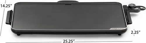 Vista 5 de Presto 22" eléctrico Slimline Griddle, 22", Negro