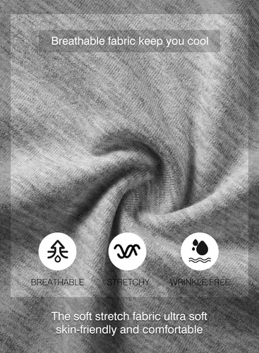 Vista 8 de JMIERR Paquete de 3 camisetas de algodón Hipster Hip Hop de cuello redondo para hombre