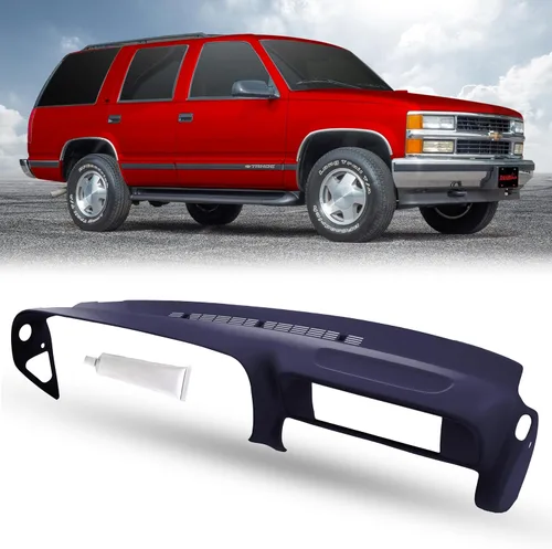 Vista 11 de DashSkin Funda de tablero de plástico moldeado compatible con C1500 K1500 Tahoe Suburban Yukon 1997-2000 y 1997-2000 Escalade en negro - Fabricado
