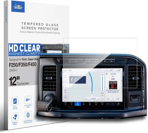 Vista 8 de Protector de pantalla de vidrio templado para Ford F-150 (2021-2025), F-150 Lightning (2022-2025), Expedition (2022-2024) Navigator Pantalla táctil