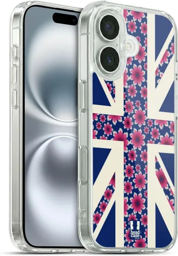 Vista 73 de Head Case Designs Blue Gingham Union Jack Collection - Funda de gel suave compatible con Apple iPhone 7 Plus/iPhone 8 Plus