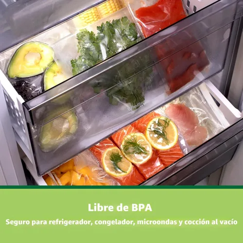 Vista 7 de Bolsas de sellado al vacío precortadas de cuarto de galón FoodSaver, bolsas de almacenamiento al vacío de fácil uso, bolsas de almacenamiento