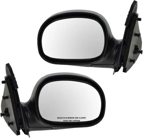 Vista 139 de TRQ Conjunto de 2 piezas de espejo lateral para conductor y pasajero, ajuste eléctrico, sin calefacción, sin memoria, color negro, compatible