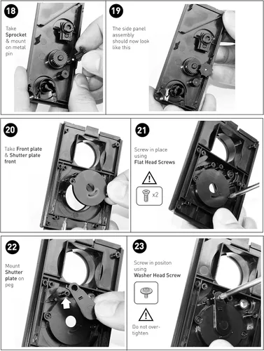 Vista 7 de DEVMO Compatible con DIY Lightnes Classic Retro Holga Lomo Recesky TLR Cámara 1.378 in Film Twin Lens Reflex Kit