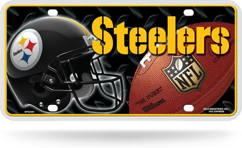 Vista 21 de Rico Industries Placa de matrícula de metal unisex para adultos de la NFL