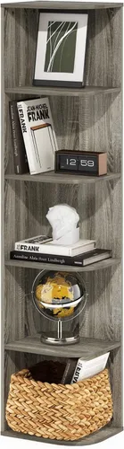 Vista 16 de Furinno - Estantería con 1 gabinete con puerta serie Luder, color blanco