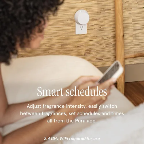 Vista 6 de Pura Pura 4 - Juego de iniciación de dispositivos de fragancia Smart Home, difusor de aroma para el hogar, incluye difusor de aroma de fragancia