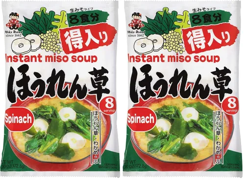 Vista 6 de Miko Brand Sopa instantánea de espinacas y miso, 5.76 onzas