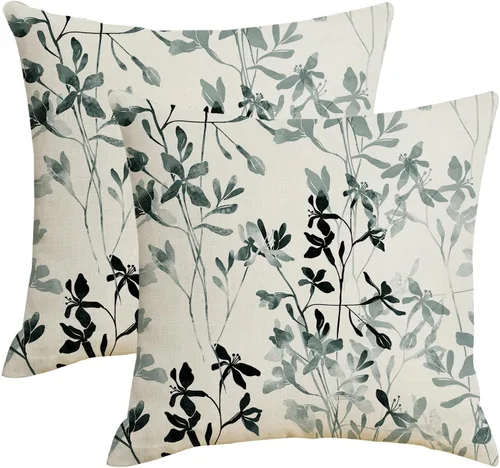 Vista 19 de Funda de almohada rústica con diseño de oso occidental, 2 piezas, 18 x 18 pulgadas, funda de almohada decorativa para decoración de sofá y vida