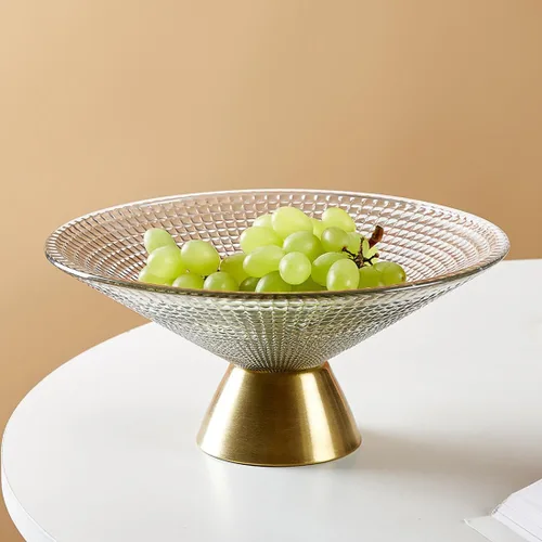 Vista 5 de Fruit Bowls,Serving Trays For Party,Fruit Holder,Fruit Bowl For Kitchen Counter,Dessert Tray,Glass Fruit Bowl For Counter, Decorative Pedestal Bowl