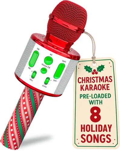 Vista 14 de Move2Play, Micrófono de karaoke para niños, incluye canciones precargadas y Bluetooth, regalo de fiesta de cumpleaños para niños, juguete para niñas