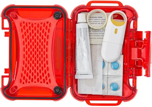 Vista 7 de Nanuk Pequeño 310 Nano Primeros Auxilios Caso, Rojo, (310-FSA9)