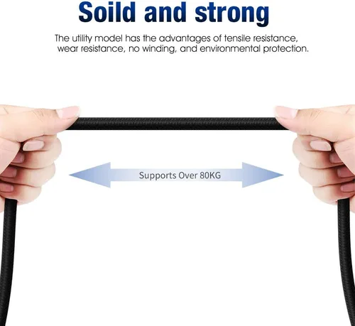 Vista 2 de CBUS - Cable de carga rápida USB-C resistente de 6 pies para Samsung Galaxy A03s, A12, A13, A14 5G, A23 5G, A51/A52/A53 5G, S23/Plus/Ultra, S20 FE