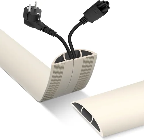 Cubierta para cable de piso, protector de cable, 0.63 pulgadas de ancho x 0.31 pulgadas de alto, cubierta de alambre para cables de extensión,