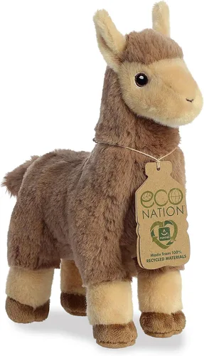 Vista 31 de Aurora® Eco Nation™ - Peluche de alpaca de dos tonos hecho responsablemente, ideal para aventuras de juego, perfecto para cumpleaños o simplemente