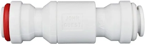 Vista 2 de John Guest Válvula de retención única imperial de 3/8 pulgadas, empuje para conectar la instalación de plomería de plástico, 3/8SCV-US