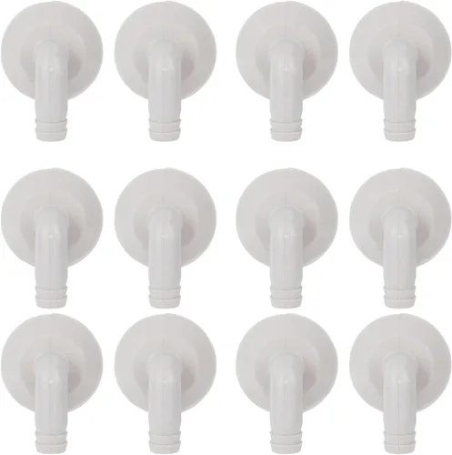Tnfeeon Air Conditioner Drain Hose, Accessories Conditioner Drain Outlet Elbow Fitting for Replacement 12PCS 4.23oz Air Hose, 1 Inch PP LeakProof AC