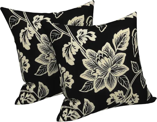 Vista 101 de LVTXIII - Juego de fundas para cojines de sofá o sillón de exteriores, para lumbar, no se decoloran, 2 unidades de 12" x 20", con relleno, estampado
