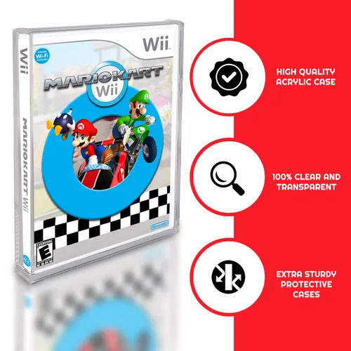 Vista 7 de Acrylic DVD Case Compatible for Sony PlayStation DVD (Wii, GameCube, PS2, Xbox, Xbox360) - 4.0MM Thick Clear (Pack of 2)