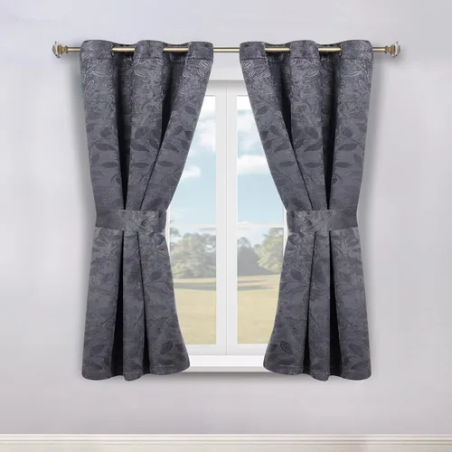 Vista 166 de Superior Cortinas opacas, oscurecimiento de la habitación para dormitorio, bloqueo solar, térmicas, cortinas bohemias modernas, colección de hojas