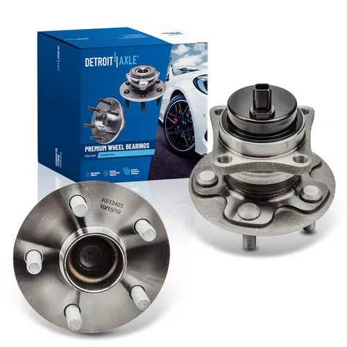 Vista 33 de Detroit Axle - Bujes de cojinete de rueda trasera FWD para Mazda CX-9 2007-2014 2008 2009 2010 2011 2012 2013, reemplazo del conjunto de cubos