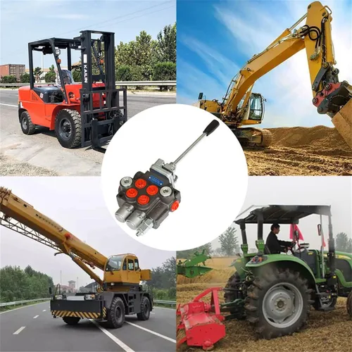 Vista 7 de Válvula hidráulica Válvula de control direccional hidráulica Válvula de doble efecto 2 carrete 11 GPM 3600 PSI Puertos SAE para tractores pequeños