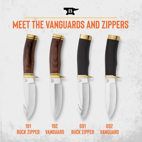 Vista 7 de Buck Knives 0192brs Vanguard – Cuchillo de hoja fija con vaina de piel auténtica