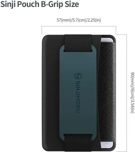 Vista 12 de Sinjimoru - Soporte para teléfono con agarre y tarjetero con soporte para teléfono, cartera adhesiva segura para iPhone con soporte con patas