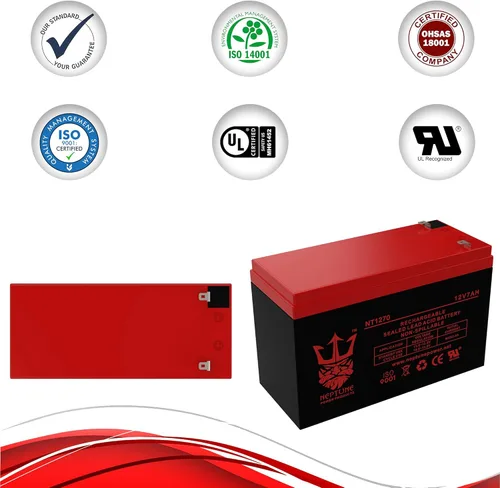 Vista 8 de Marca NT1270 Batería de plomo ácido sellada recargable de 12 V 7ah compatible con scooter - Batería de repuesto SLA a prueba de fugas para EnerSys