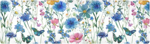 Vista 20 de Salvamanteles 2 en 1 para ollas y sartenes calientes, resistente al calor, antideslizante, impermeable, 39 x 12 pulgadas, protector de mesa Bandera