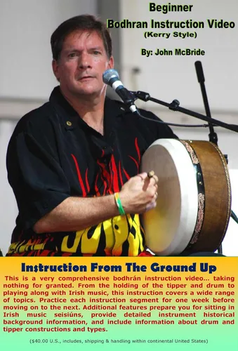 Video de instrucciones de Bodhran para principiantes (estilo Kerry)