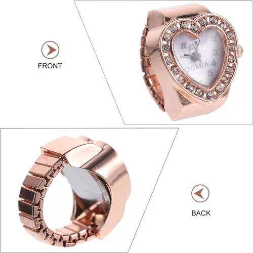 Vista 3 de Abaodam Reloj de anillo con cesta de regalo, relojes vintage para hombres y niños, reloj digital digital para niños, reloj de ejercicio