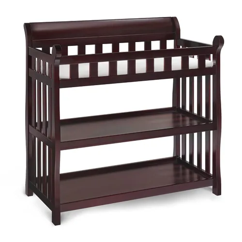 Delta Children Eclipse - Cambiador con almohadilla, color Espresso Cherry