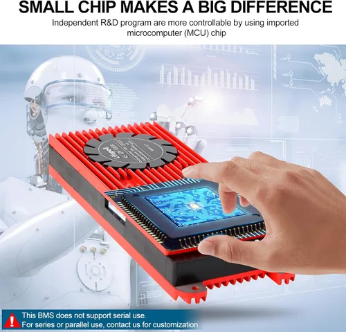 Vista 3 de LiFePO4 BMS 4S 12V 100A Sistema de Gestión de Batería de Fosfato de Hierro de Litio PCB Placa de Protección con Cables de Equilibrio para Paquete