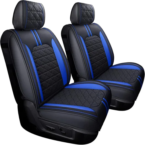 Vista 8 de YIERTAI - Fundas de asiento para Dodge RAM, camionetas 2009-2026, 1500/2500/3500HD, Set completo, solo para asientos delanteros, de doble cabina