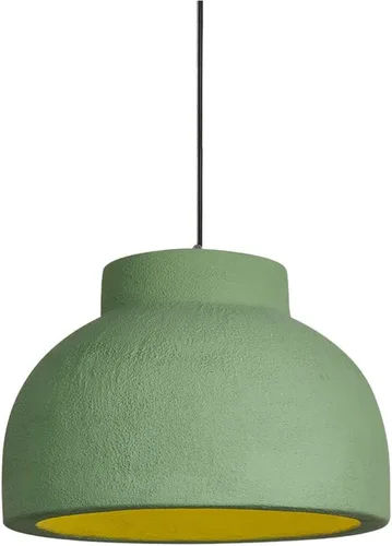 11.8in Farmhouse Pendant Light Fixtures, Japanese Wabi-Sabi Polystyrene Hanging Pendant Lamp, Adjustable Cord E27/E26 Sockets Chandelier for Kitchen