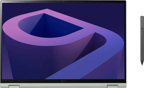 Vista 12 de LG gram Laptop 16T90Q 2 en 1 con pantalla táctil de 16 pulgadas, Intel Evo 12ª generación Core i5, 16 GB de RAM, SSD de 512 GB, Windows 11, verde