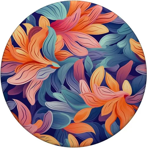 Vista 3 de PopSockets con diseño de flores de ramo floral PopGrip intercambiable