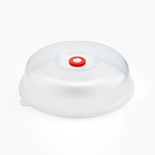 Vista 6 de JapanBargain Cubierta para placa de microondas con ventilación de vapor, tapa protectora de salpicaduras de fácil agarre para recalentar alimentos