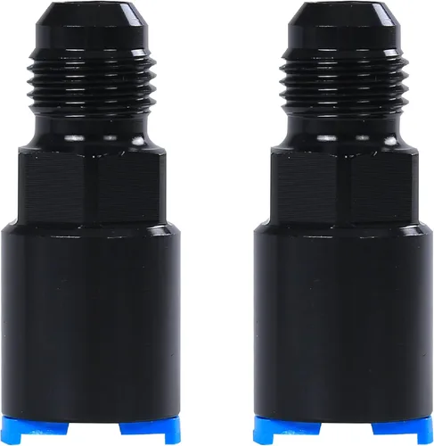 Vista 9 de Adaptador de combustible Conector 6AN macho acampanado a 3/8" y 5/16" Conexión/desconexión rápida hembra Empuje EFI Conector Aluminio Negro
