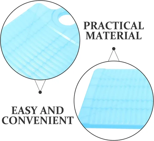 Vista 7 de DOITOOL Mini tabla de lavado de plástico, tabla de lavar a mano para lavar ropa, pequeña tabla de lavado para niños, camisas limpias, color lima