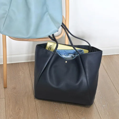 Vista 26 de HOXIS Bolso de mano de cuero PU de gran tamaño para mujer, bolso de fin de semana, bolso de viaje