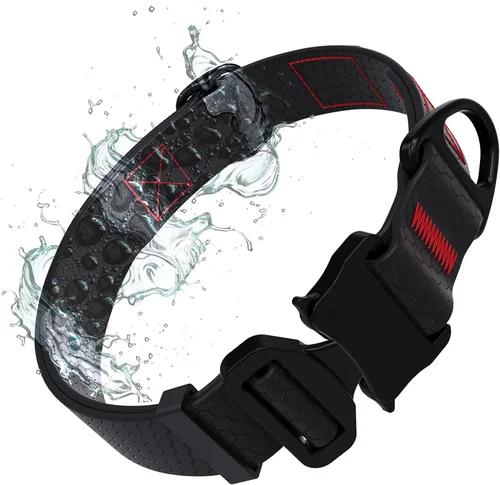 Vista 10 de Tuff Pupper Collar de acción impermeable para perros Collar de perro resistente al agua A prueba de desgarros y sin olor Herrajes metálicos